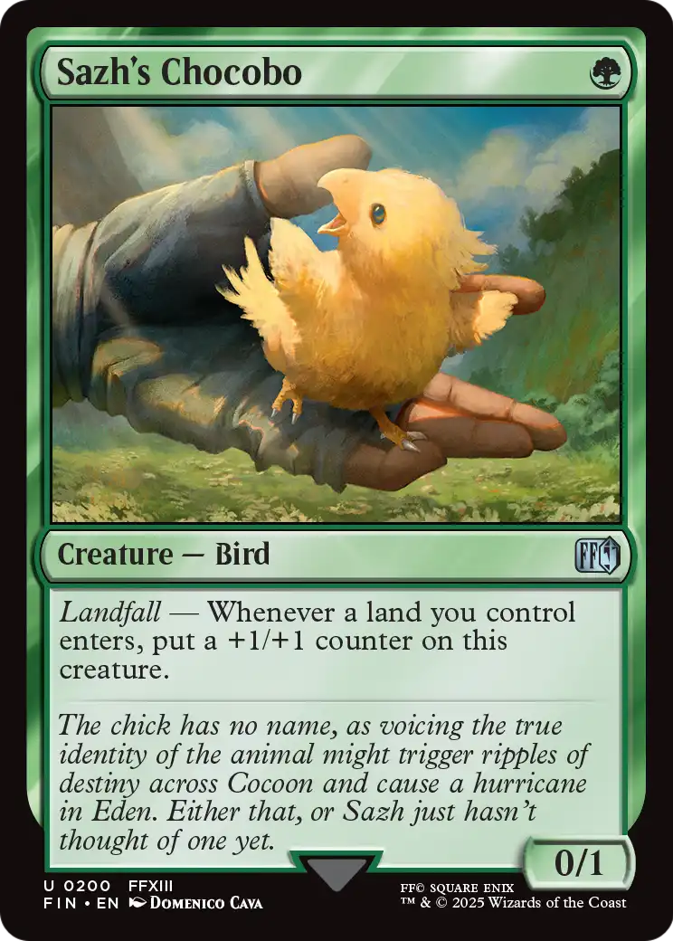 Sazh's Chocobo [fin - 200]
