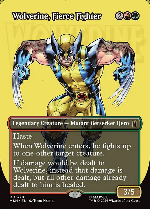 Wolverine, Fierce Fighter [MSH - 378]