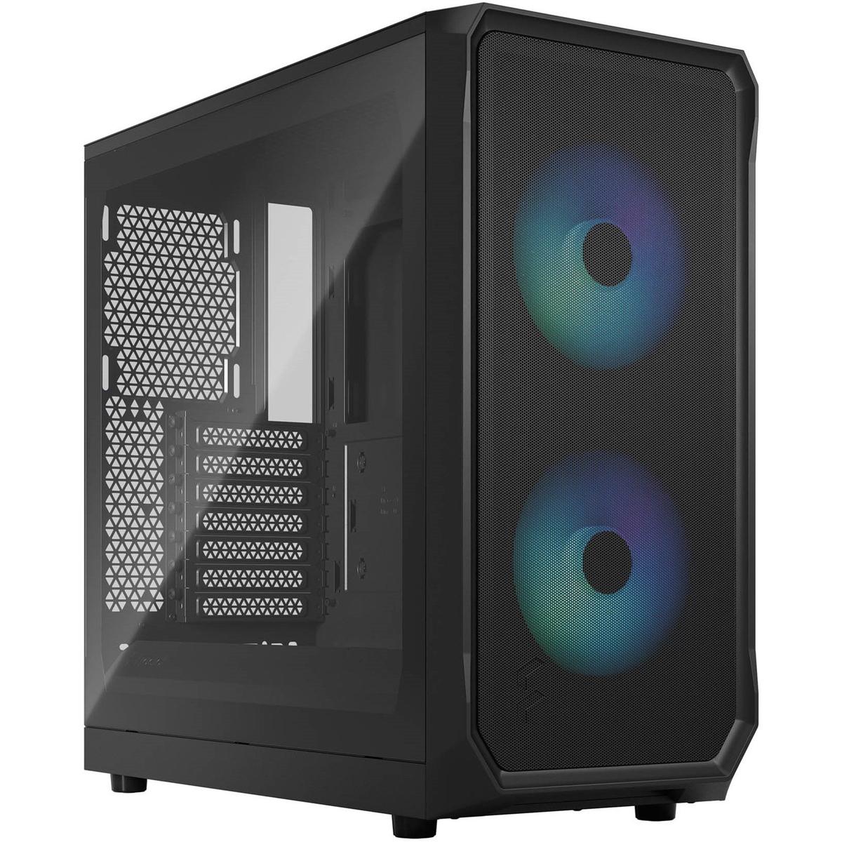 Fractal Design CS FD-C-FOC2A-03 Focus 2 RGB Black Mid Tower Clear Tinted TG