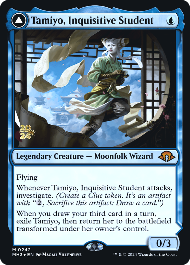 Tamiyo, Inquisitive Student // Tamiyo, Seasoned Scholar (PRE-242S) - Modern Horizons 3 Promos Foil