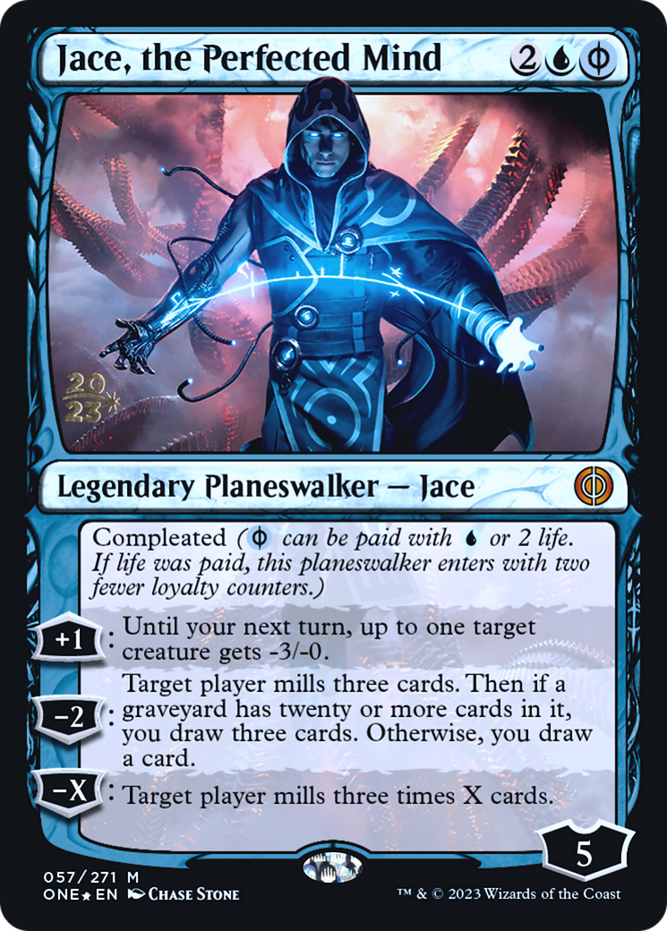 Jace, the Perfected Mind (PRE-57S) - Phyrexia: All Will Be One Promos Foil