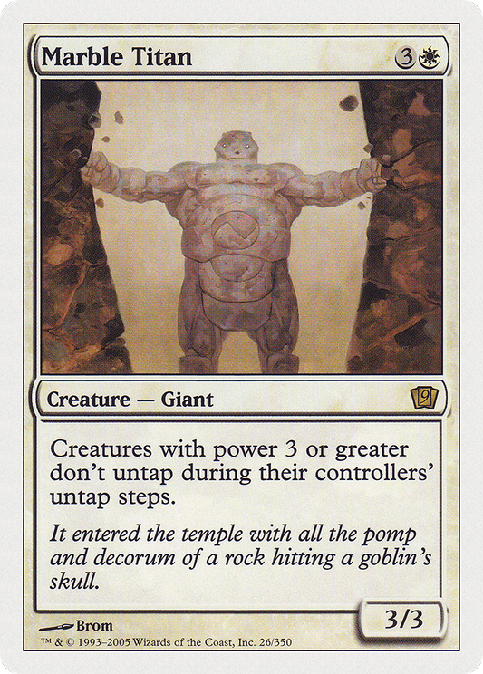 Marble Titan (9ED-026) - Ninth Edition