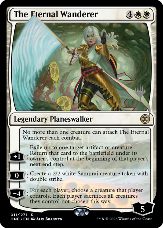 The Eternal Wanderer (PPONE-11P) - Phyrexia: All Will Be One Promos
