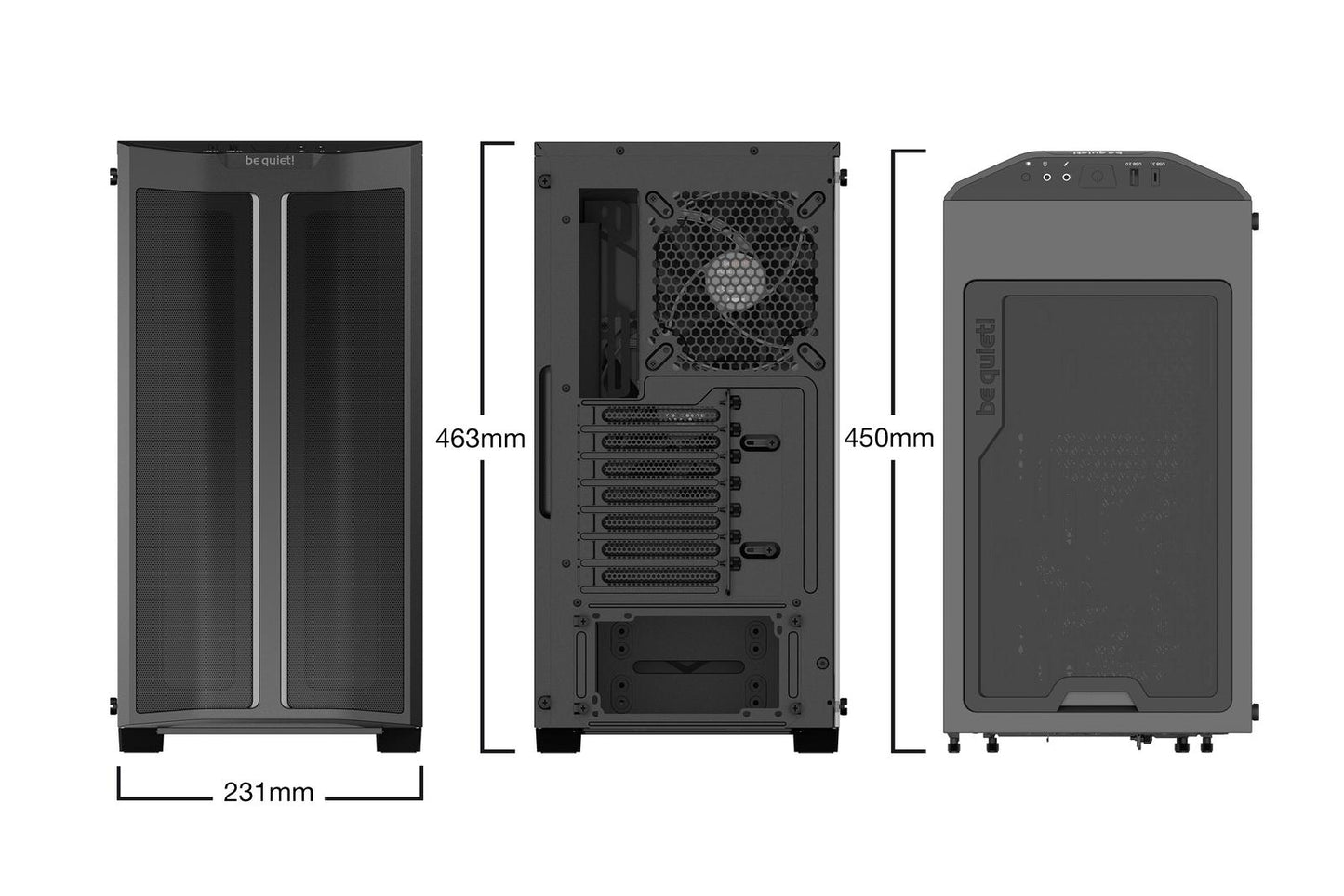 be quiet! BGW37 PURE BASE 500DX Black ATX MATX MITX ATX PS 2