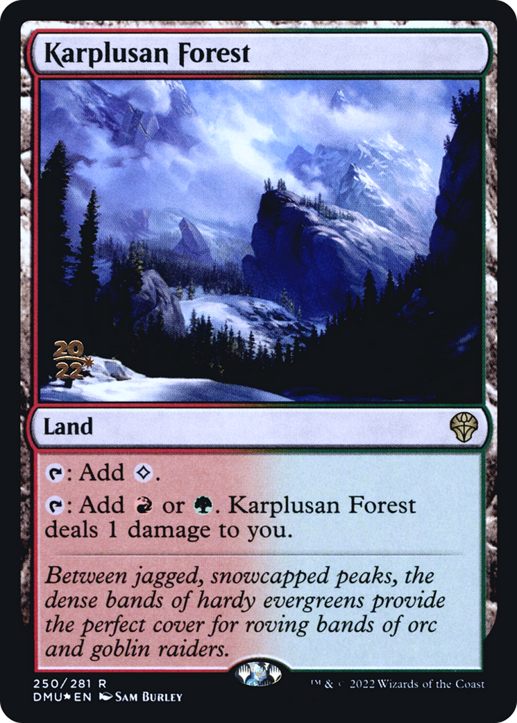 Karplusan Forest (PRE-250S) - Dominaria United Promos Foil