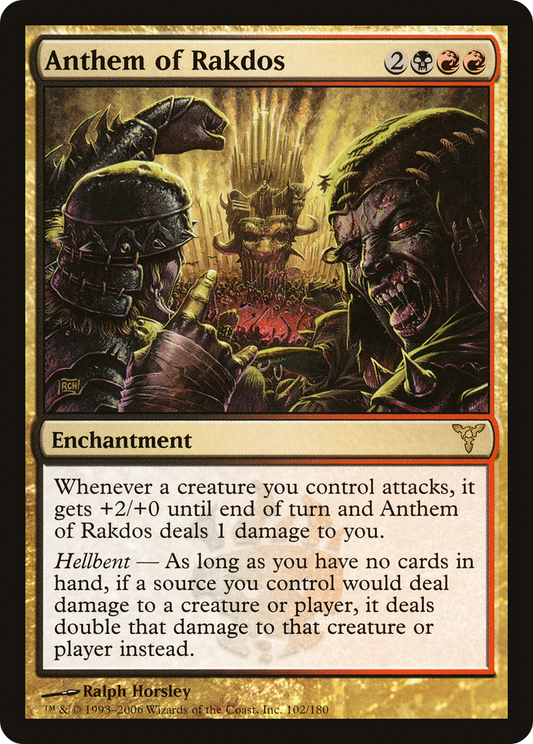 Anthem of Rakdos (DIS-102) - Dissension Foil
