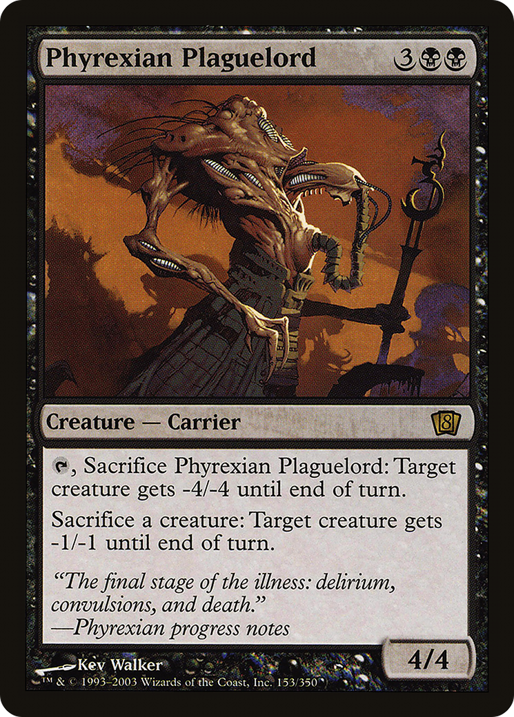 Phyrexian Plaguelord (8ED-153★) - Eighth Edition Foil