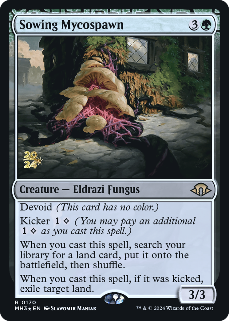 Sowing Mycospawn (PRE-170S) - Modern Horizons 3 Promos: (devoid) Foil