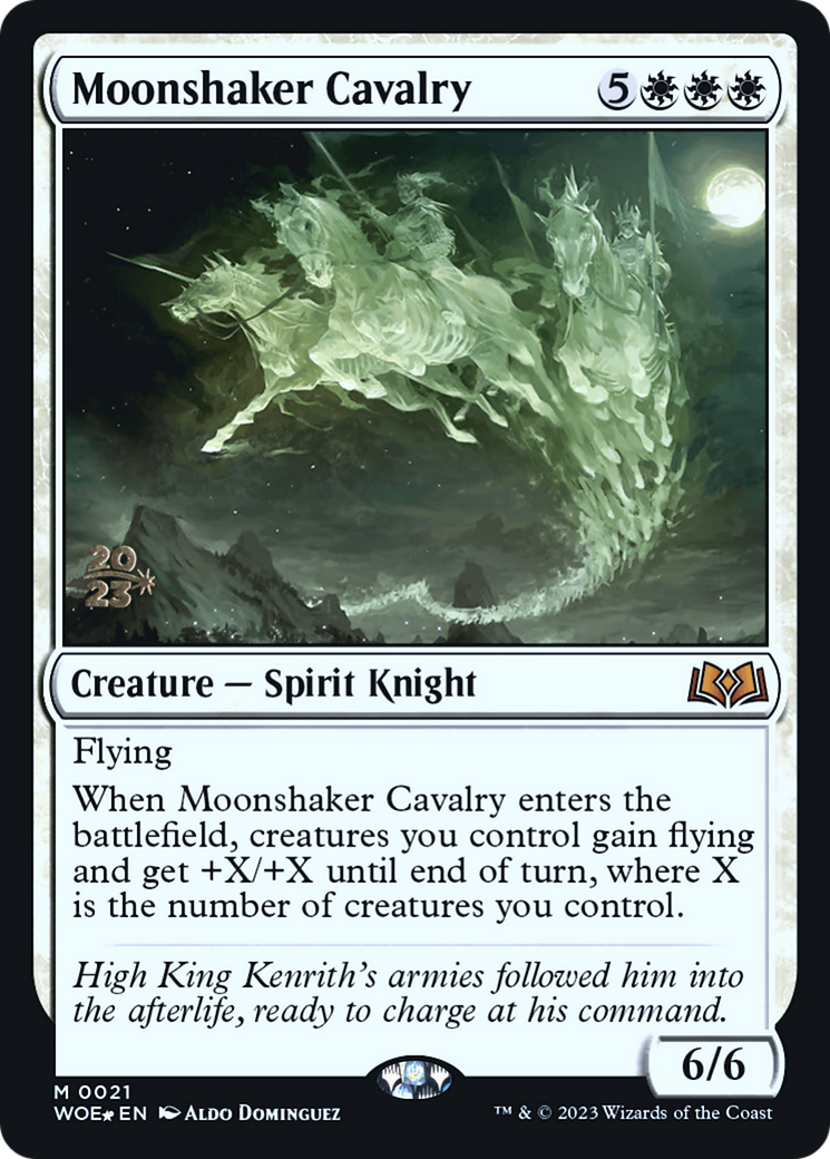 Moonshaker Cavalry (PRE-21S) - Wilds of Eldraine Promos Foil