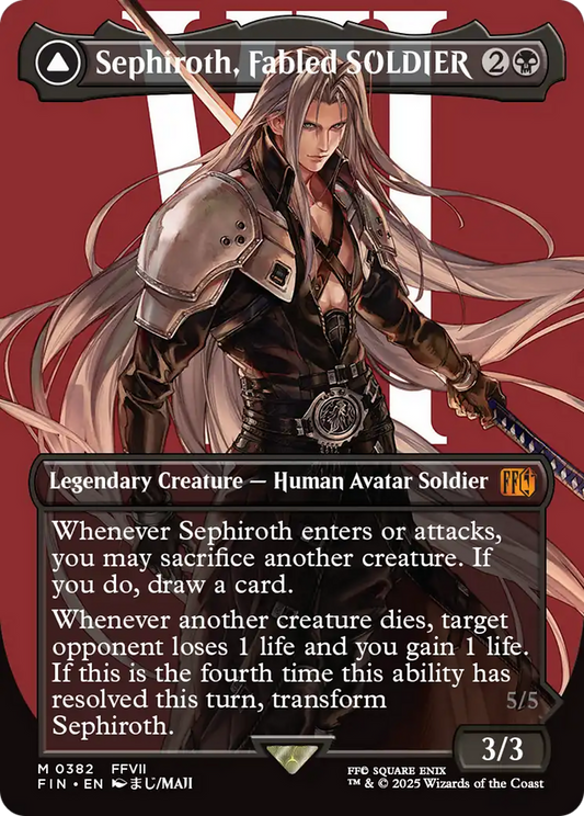 Sephiroth, Fabled SOLDIER (0382) (Borderless) (FIN-382) - FINAL FANTASY (Borderless)