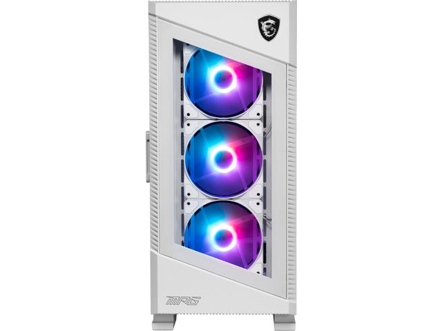 MSI MPG VELOX 100R WHITE Mid-Tower 3x120mm & 1x120mm ARGB Fan