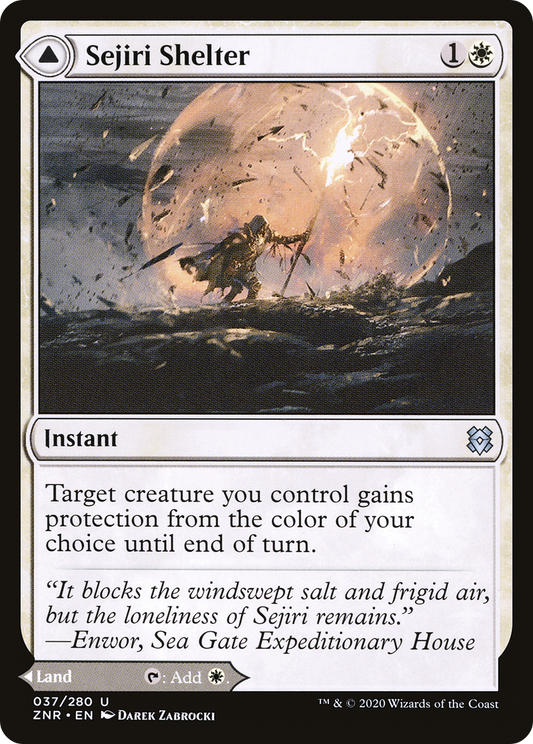 Sejiri Shelter // Sejiri Glacier (ZNR-037) - Zendikar Rising Foil