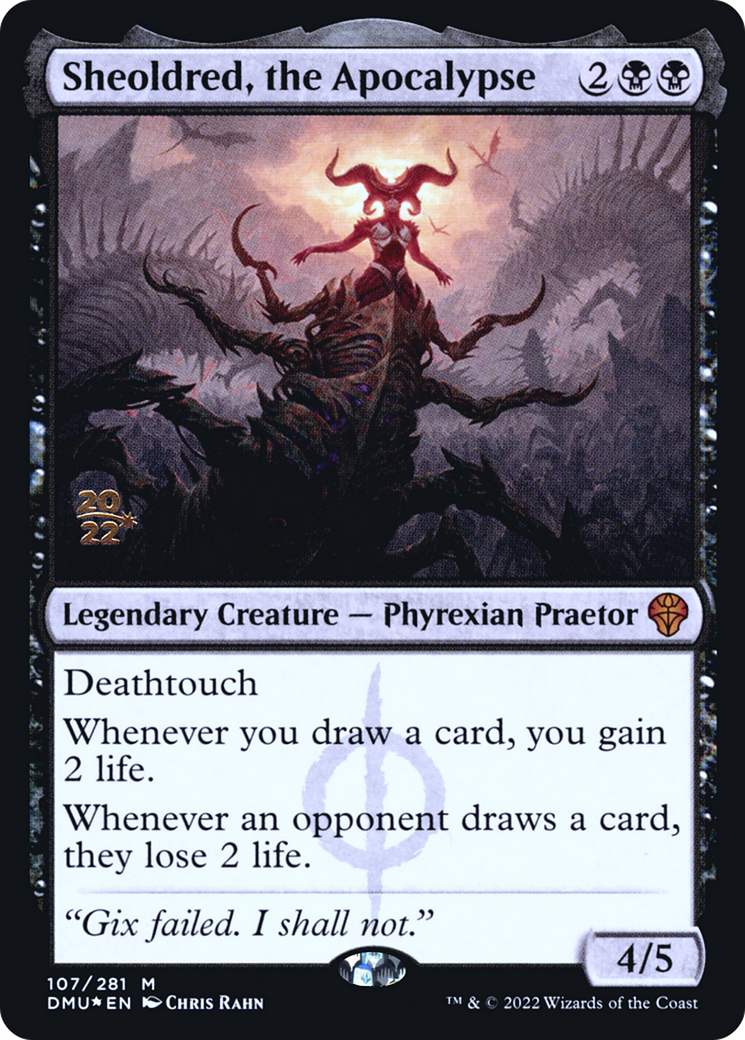 Sheoldred, the Apocalypse (PRE-107S) - Dominaria United Promos Foil