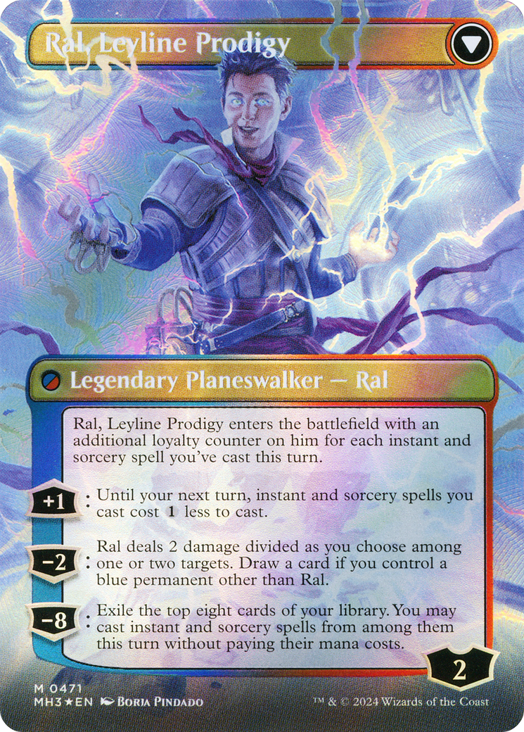 Ral, Monsoon Mage // Ral, Leyline Prodigy (MH3-471) - Modern Horizons 3 (Borderless) Foil