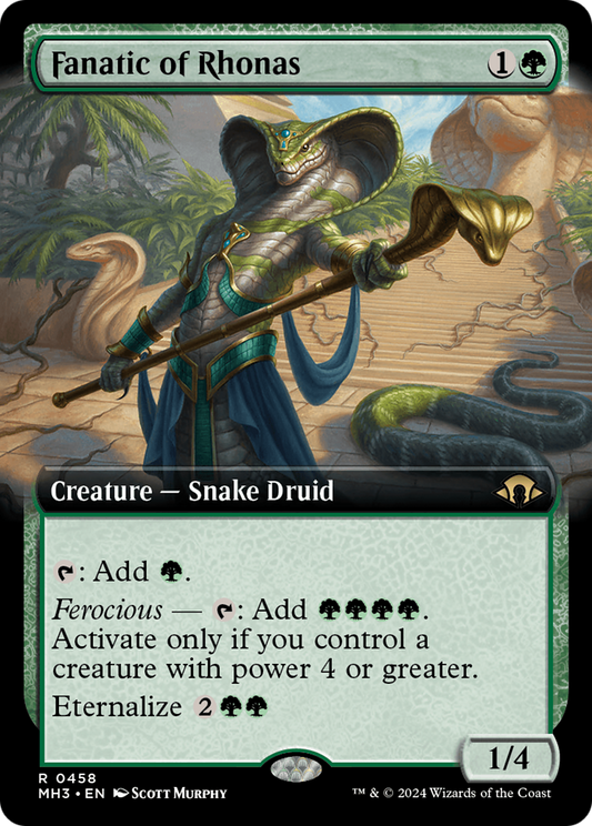 Fanatic of Rhonas (MH3-458) - Modern Horizons 3: (Extended Art) Foil