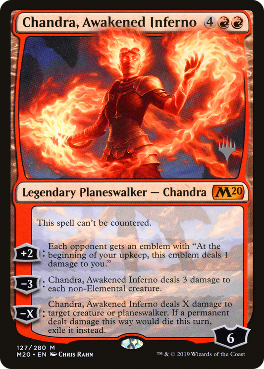 Chandra, Awakened Inferno (PPM20-127P) - Core Set 2020 Promos Foil