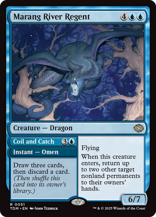 Marang River Regent // Coil and Catch (TDM-051) - Tarkir: Dragonstorm Foil