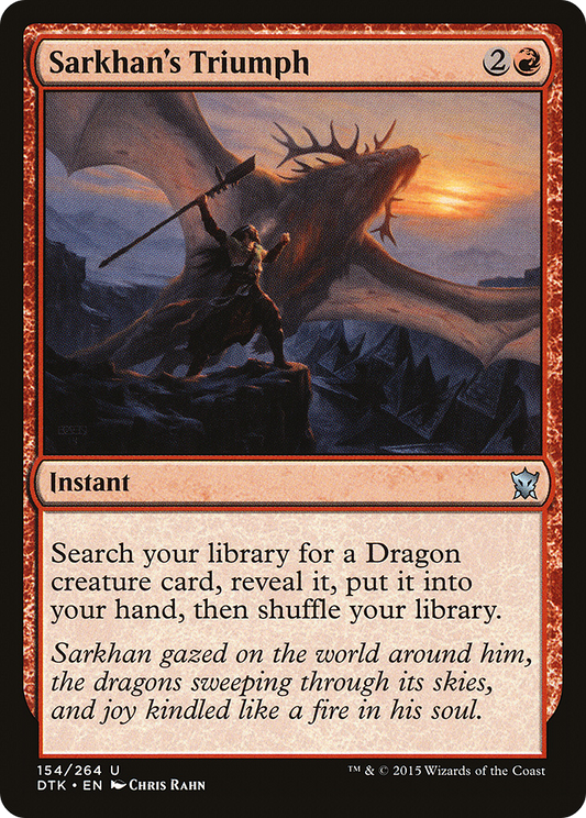 Sarkhan's Triumph (DTK-154) - Dragons of Tarkir