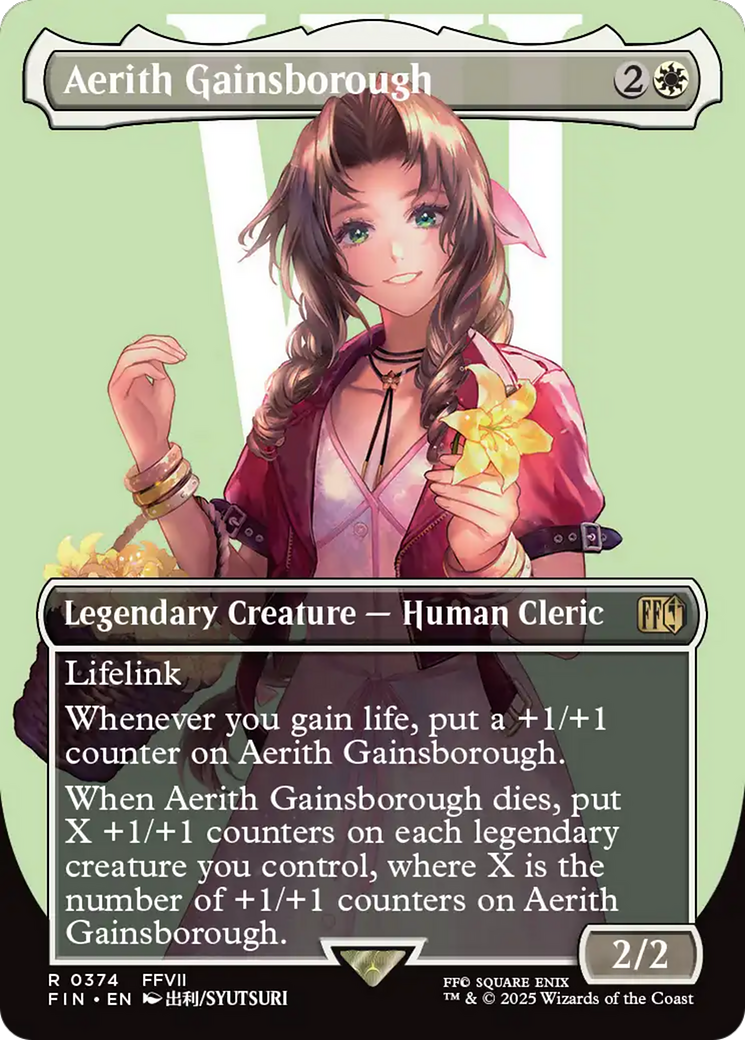 Aerith Gainsborough (Borderless) (FIN-374) - FINAL FANTASY (Borderless) Foil