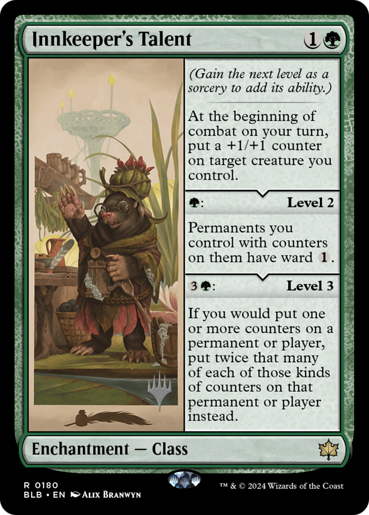 Innkeeper's Talent (PPBLB-180P) - Bloomburrow Promos