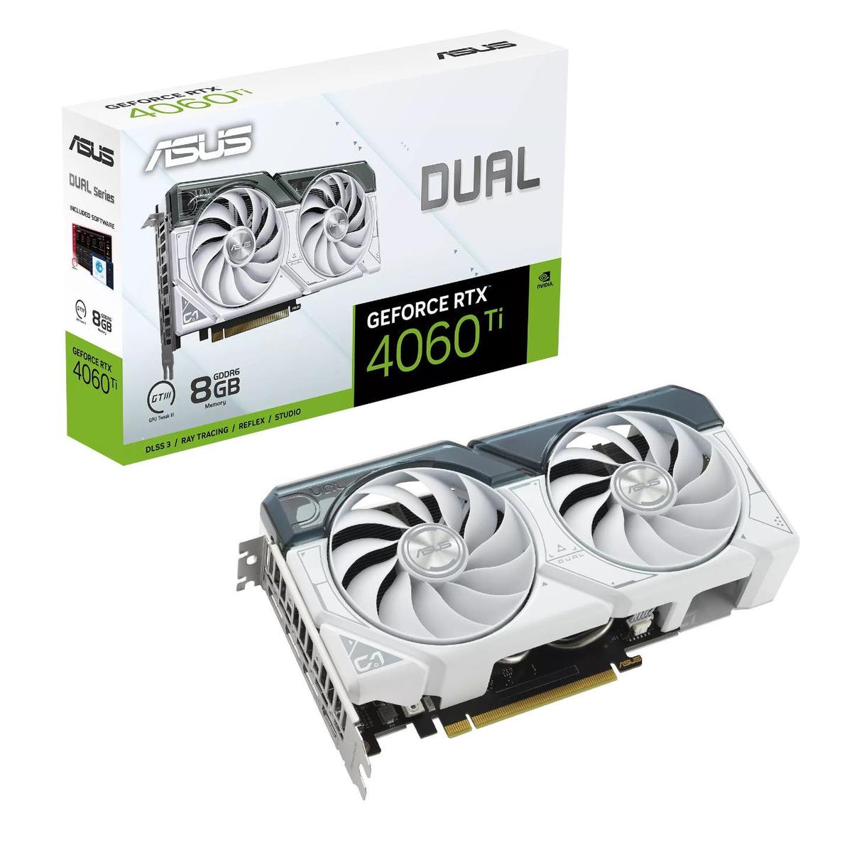 ASUS GeForce RTX 4060 Ti White 8GB GDDR6 128Bit