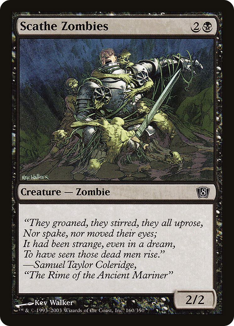Scathe Zombies (8ED-160★) - Eighth Edition Foil
