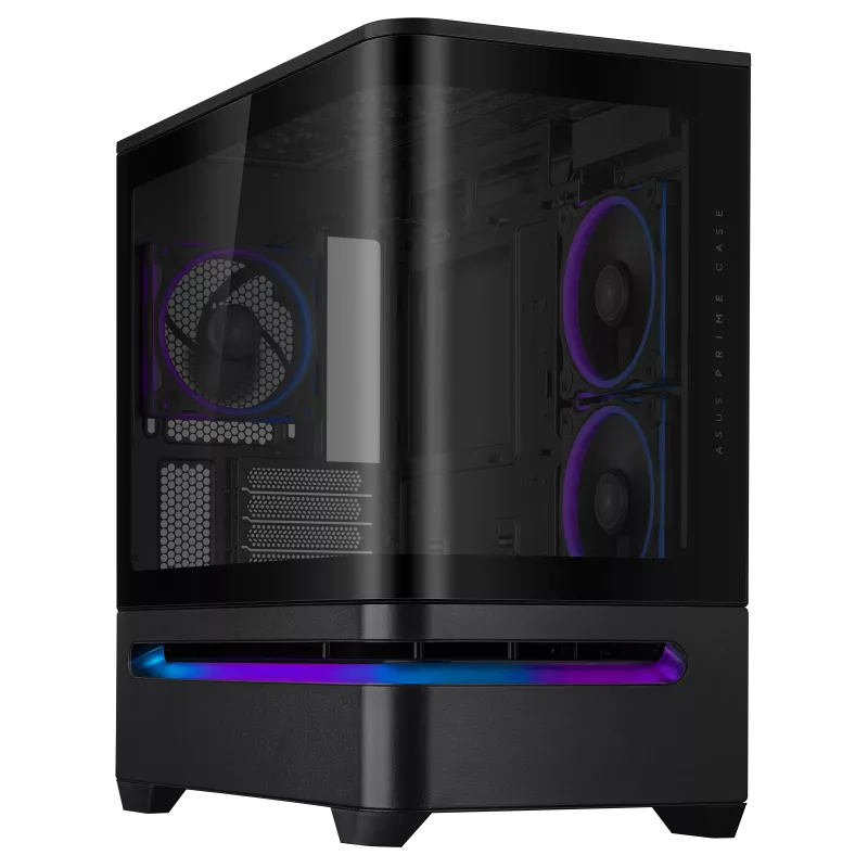 Asus Case PRIME AP202 TG ARGB BLACK Mid-Tower mATX fully curved