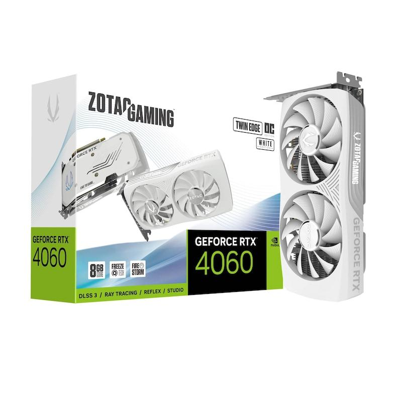 Zotac VCX ZT-D40600Q-10M GEFORCE RTX 4060 8 Go TWIN EDGE OC Blanc 8G GDDR6 128B