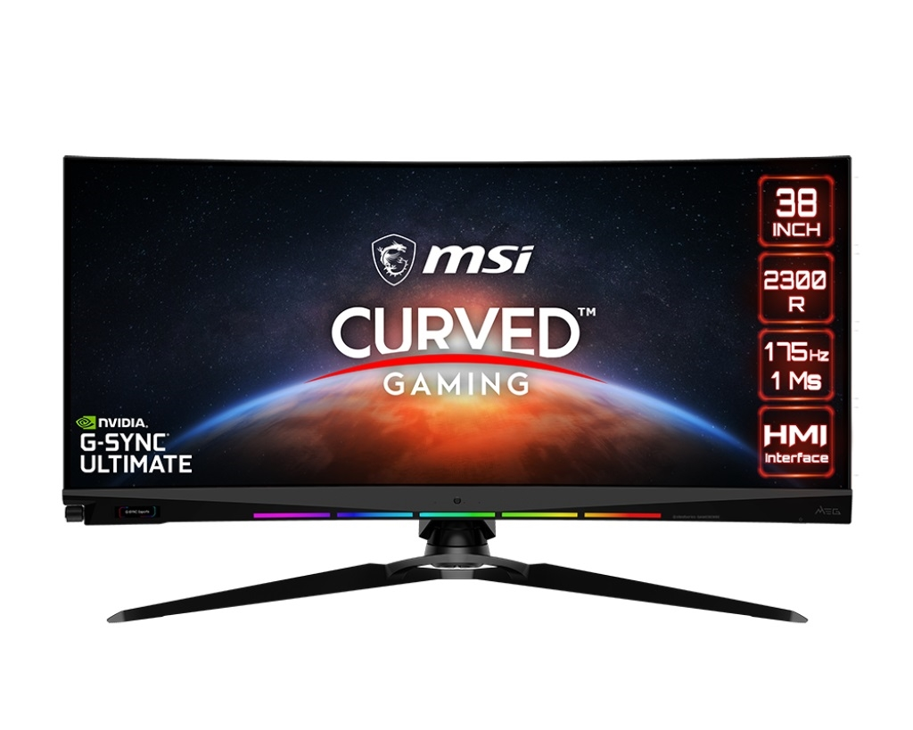 MSI Monitor MEG381CQRPLUS MEG381CQR Plus 37.5" Rapid IPS UWQHD+ 3840x1600 175Hz 1ms