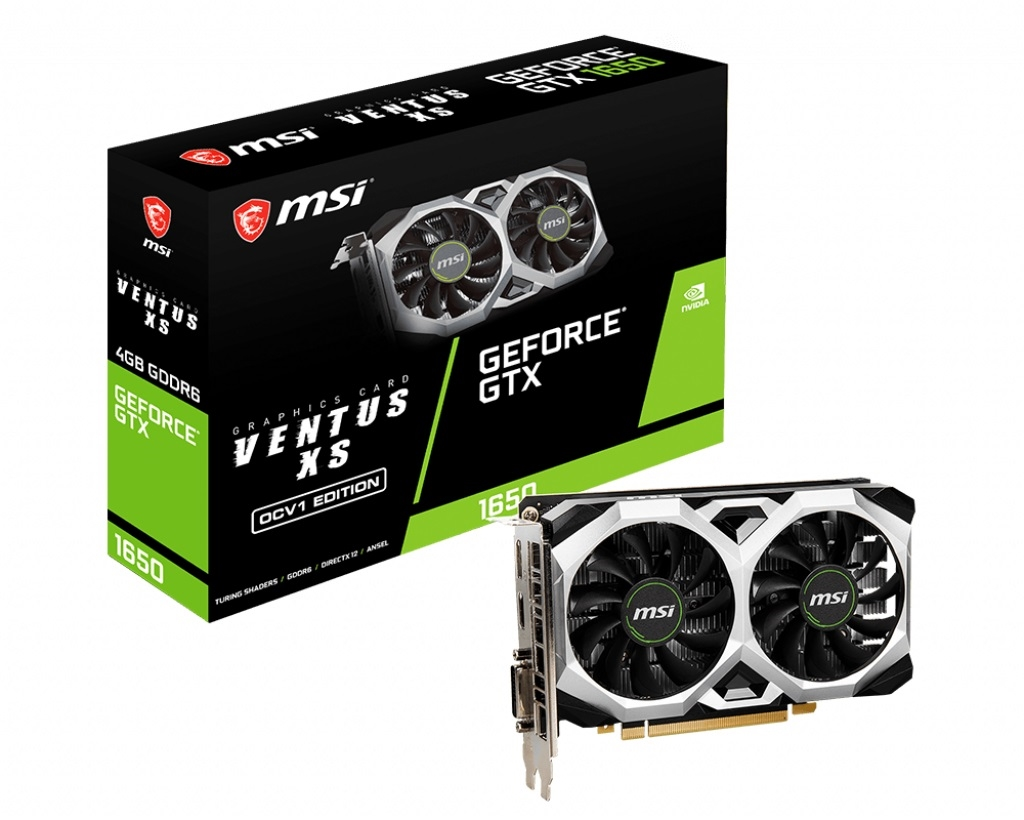 MSI VCX GTX 1650 D6 Ventus XS OCV1 GDDR6 4GB 128 bits PCIE HDMI DP DVID Retail