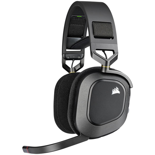 Casque Corsair HS80 RGB WIRELESS Casque de jeu haut de gamme Carbone