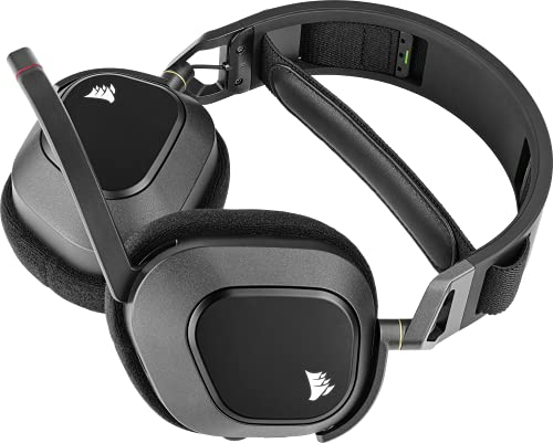 Casque Corsair HS80 RGB WIRELESS Casque de jeu haut de gamme Carbone