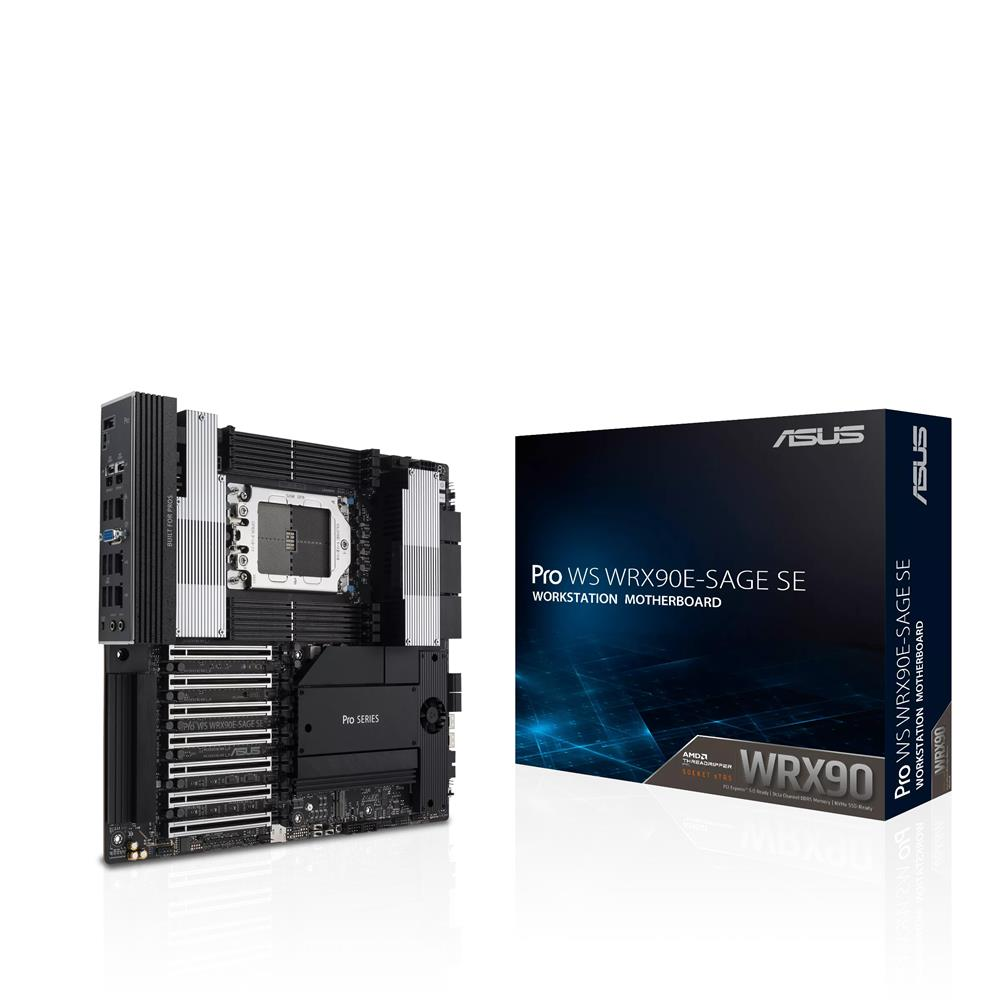 ASUS MB Pro WS WRX90E-SAGE SE AMD WRX90 Socket sTR5 DDR5 PCIe EEB Boîte marron