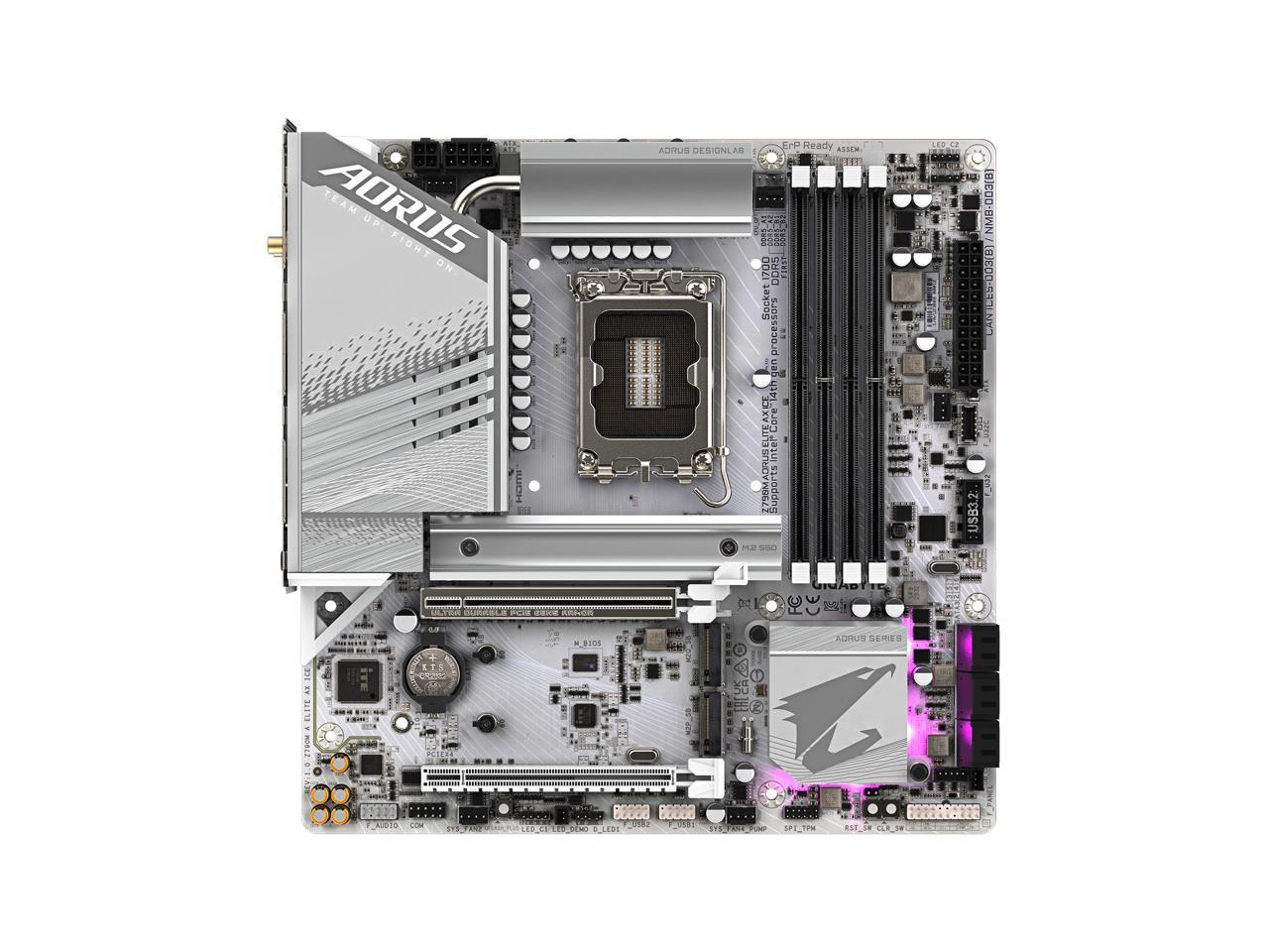 Gigabyte MB Z790 AORUS ELITE AX ICE Z790 LGA1700 Max192GB DDR5 ATX