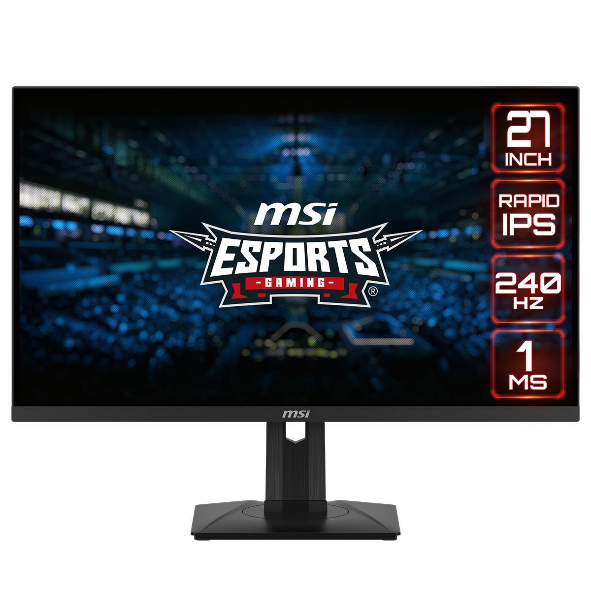 MSI MN G274QPX 27 Rapid IPS 2560x1440 16:9 1ms 240Hz Plat DP 2xHDMI