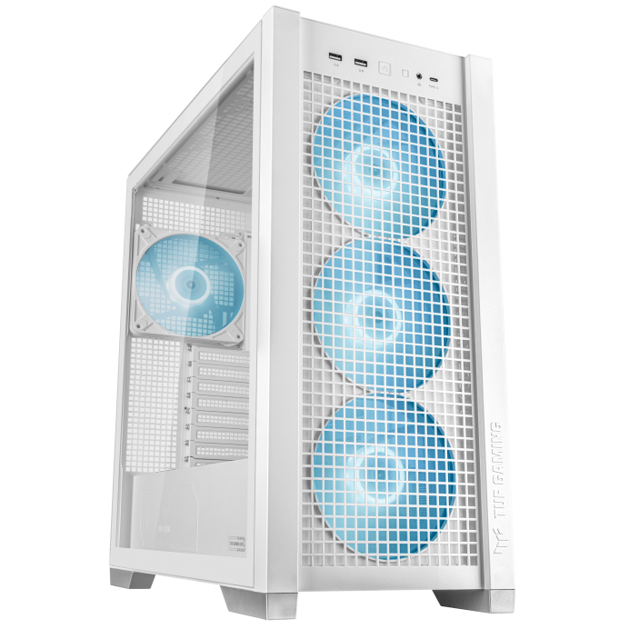 Asus CS GT302 ARGB VENTILATEURS WHT GT302 ARGB Blanc ATX Mid-Tower 4x140mm ARGB ventilateurs