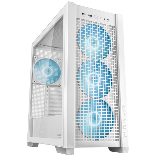 Asus CS GT302 ARGB VENTILATEURS WHT GT302 ARGB Blanc ATX Mid-Tower 4x140mm ARGB ventilateurs