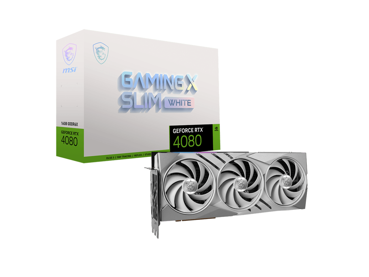 MSI VCX GeForce RTX 4080 SUPER 16G GAMING X SLIM BLANC