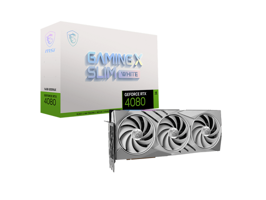 MSI VCX GeForce RTX 4080 SUPER 16G GAMING X SLIM BLANC