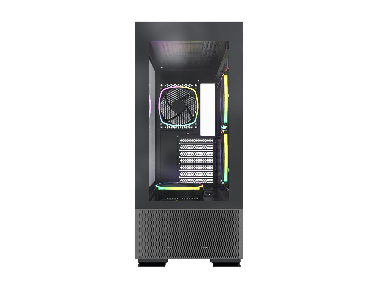 Montech Boitier SKY TWO BK MID Tower 3x2.5SSD 2x3.5HDD 4x120mm Ventilateurs ATX Noir