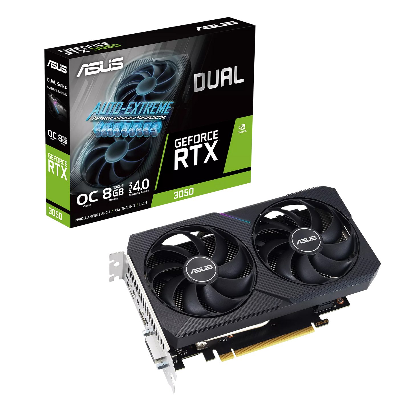 ASUS VCX DUAL-RTX3050-O8G-V2 Double GeForce RTX 3050 V2 OC Edition 8 Go GDDR6