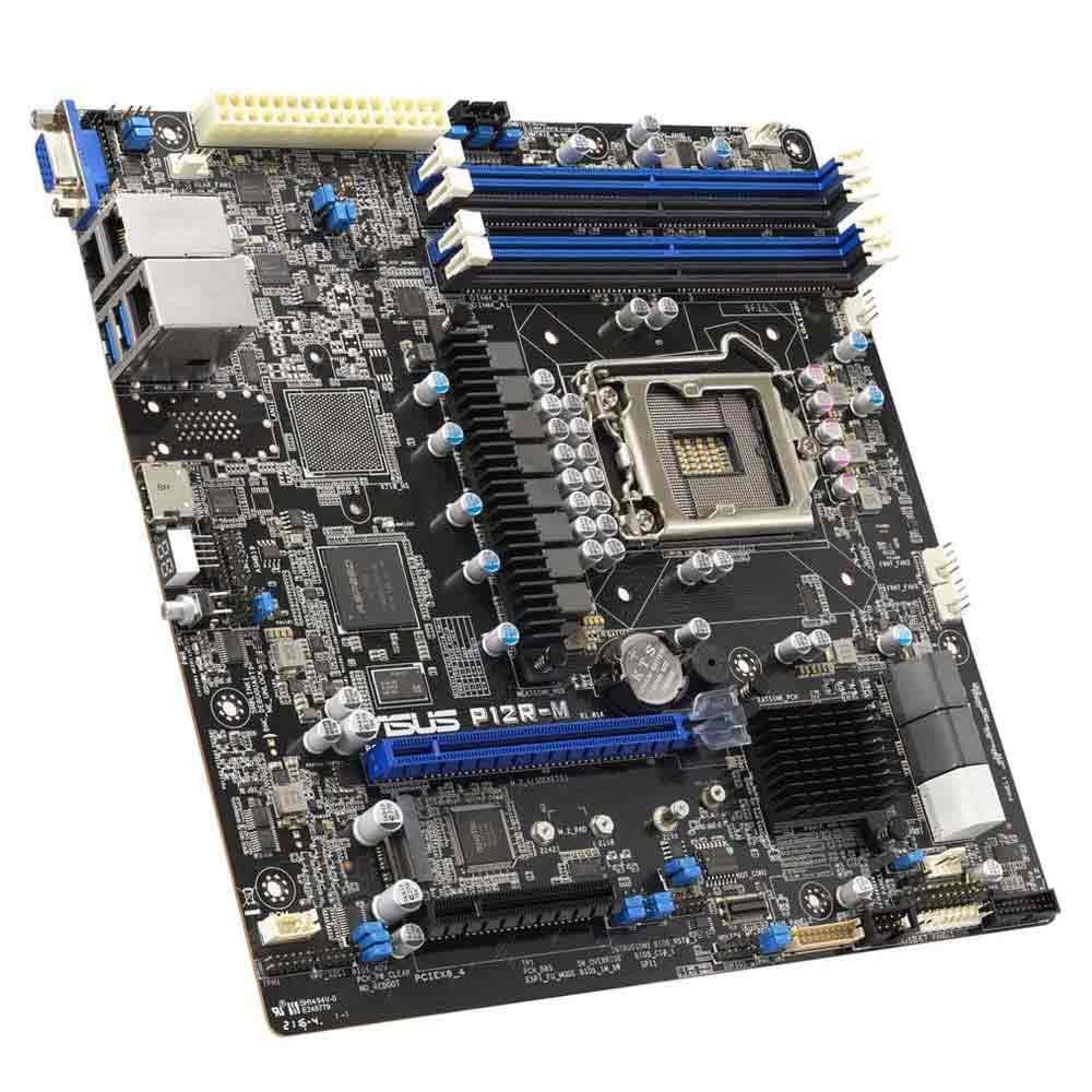 ASUS MB P12R-M C252 S1200 Max128 Go DDR4 PCI-E U-ATX