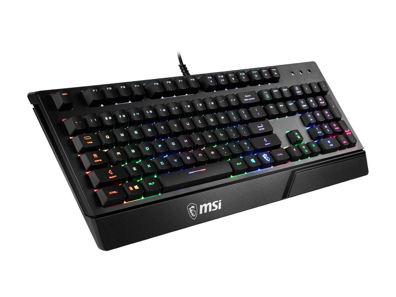 MSI VIGOR GK20 GAMING KEYBOARD Wired USB2.0 12 Keys Anti-Ghosting