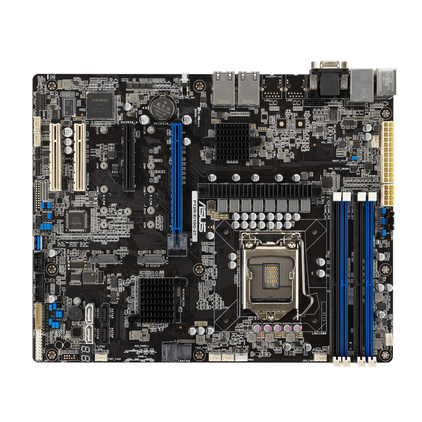 ASUS P12R-E C256 S1200 Max128GB DDR4 PCI-E ATX