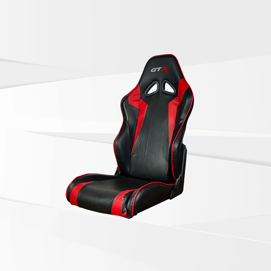 GTR Simulator FT S105LBKRD GTR Black Red Speciale Leatherette Racing Seat