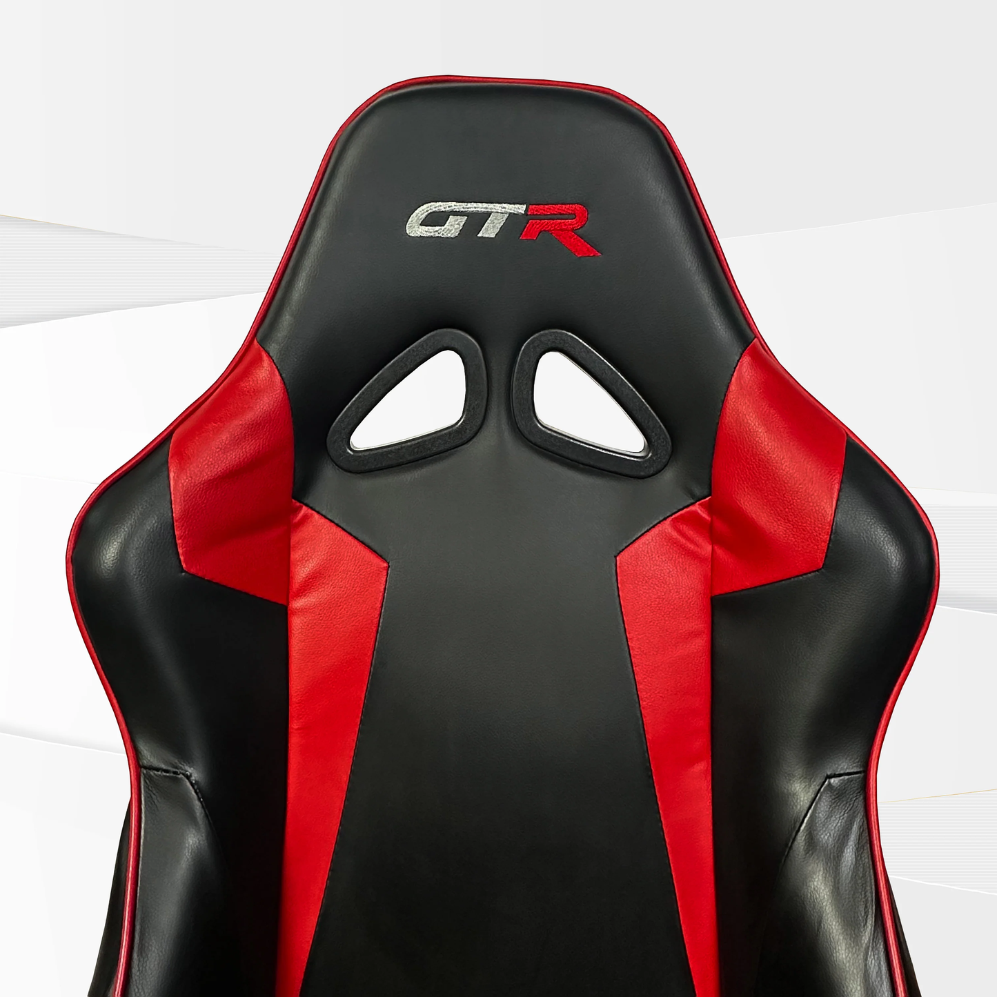 GTR Simulator FT S105LBKRD GTR Black Red Speciale Leatherette Racing Seat