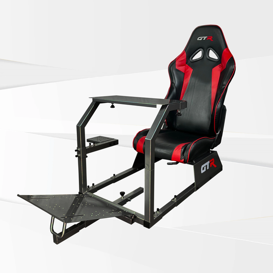 GTR Simulator FT GTA-BLK-S105LBKRD GTA Model Racing SimulatorCockpit Balck Red