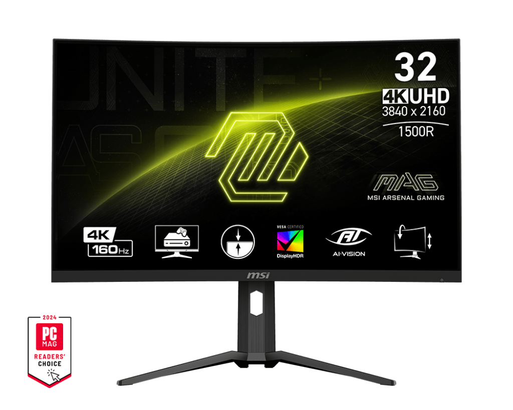 MSI MN MAG-321CUP 31.5 VA 1500R UHD 3840x2160 16:9 160Hz 1ms 2xHDMI DP USB-C