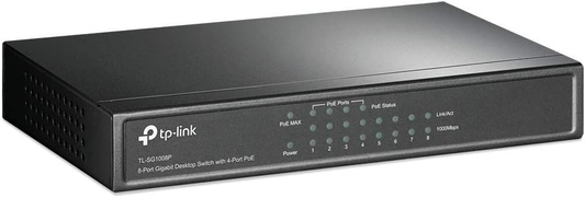 TP-Link Switch TL-SG1008P 8PT Gigabit Desktop Switch w 4PT PoE 10 100 1000Mbps