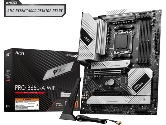 MSI PRO B650-A WIFI AMD B650 AM5 Max256GB DDR5 ATX